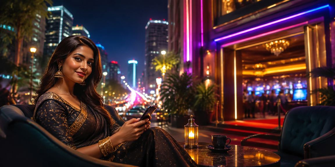 Mobile Live Casino play in Bangalore nightlife setting