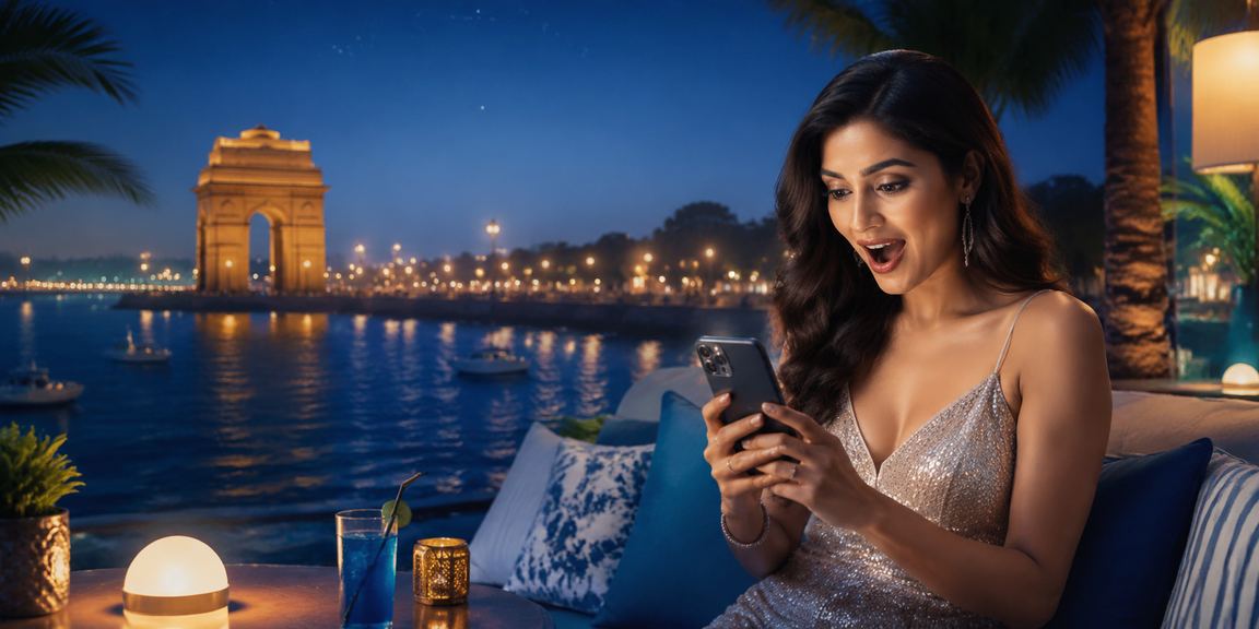 Teen Patti game on mobile device with players in India